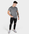 Light Grey Distressed Street Tee - Saber Apparel