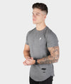 Light Grey Distressed Street Tee - Saber Apparel