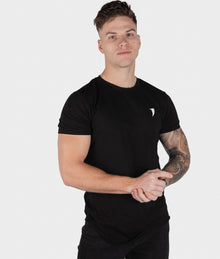  Black Distressed Street Tee - Saber Apparel
