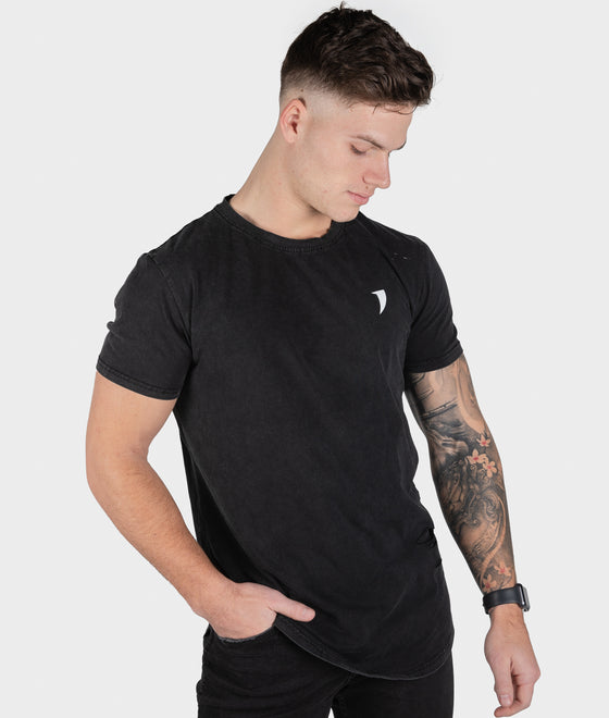 Acid Wash Distressed Street Tee - Saber Apparel